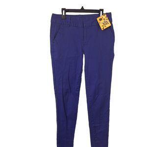HyLyfd Company Women’s Royal Blue Chino Pants Size S Stretch Cotton Spandex